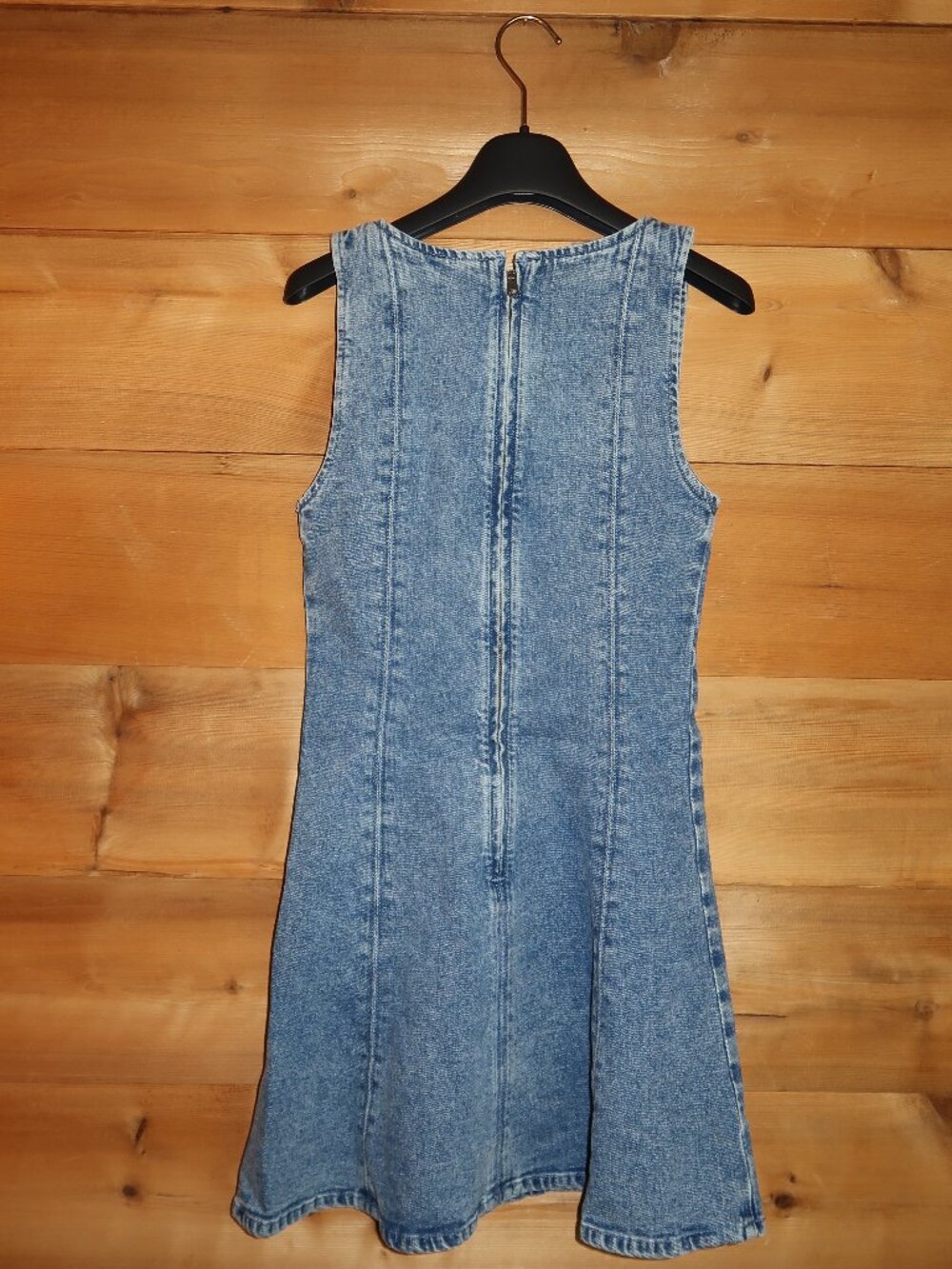 Women's Abercrombie Denim Squareneck Mini Dress - Picture 4 of 5